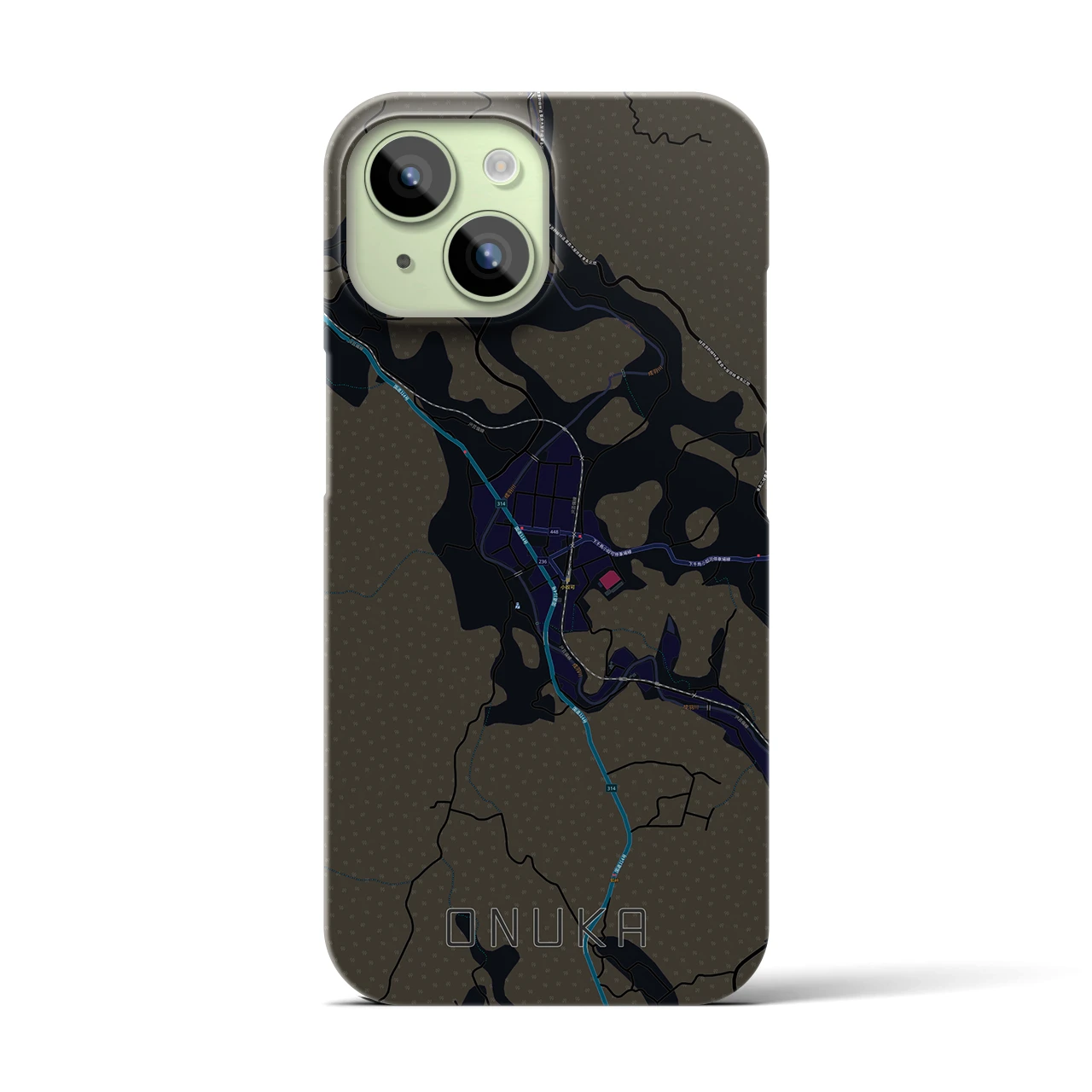 【小奴可(広島県)】地図柄iPhoneケース(バックカバータイプ)