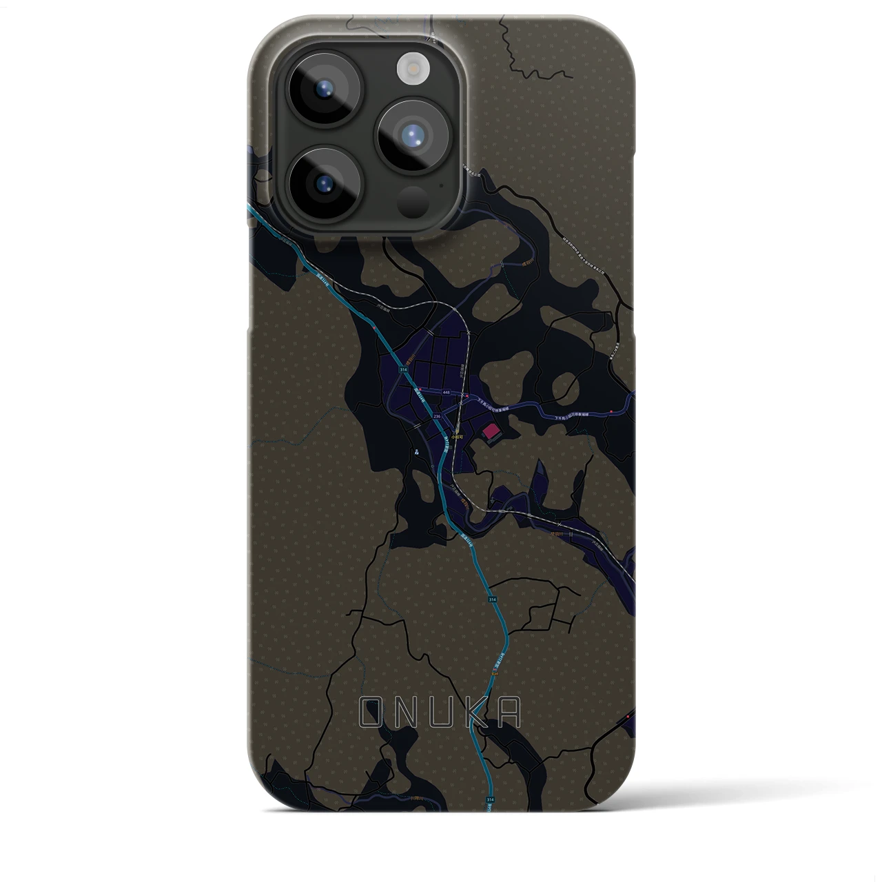 【小奴可(広島県)】地図柄iPhoneケース(バックカバータイプ)