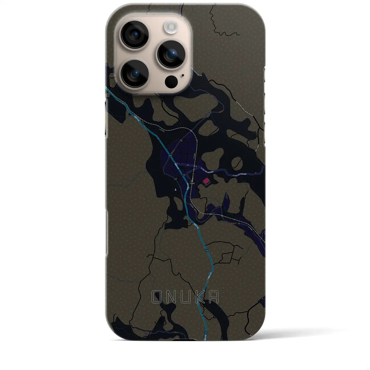 【小奴可(広島県)】地図柄iPhoneケース(バックカバータイプ)