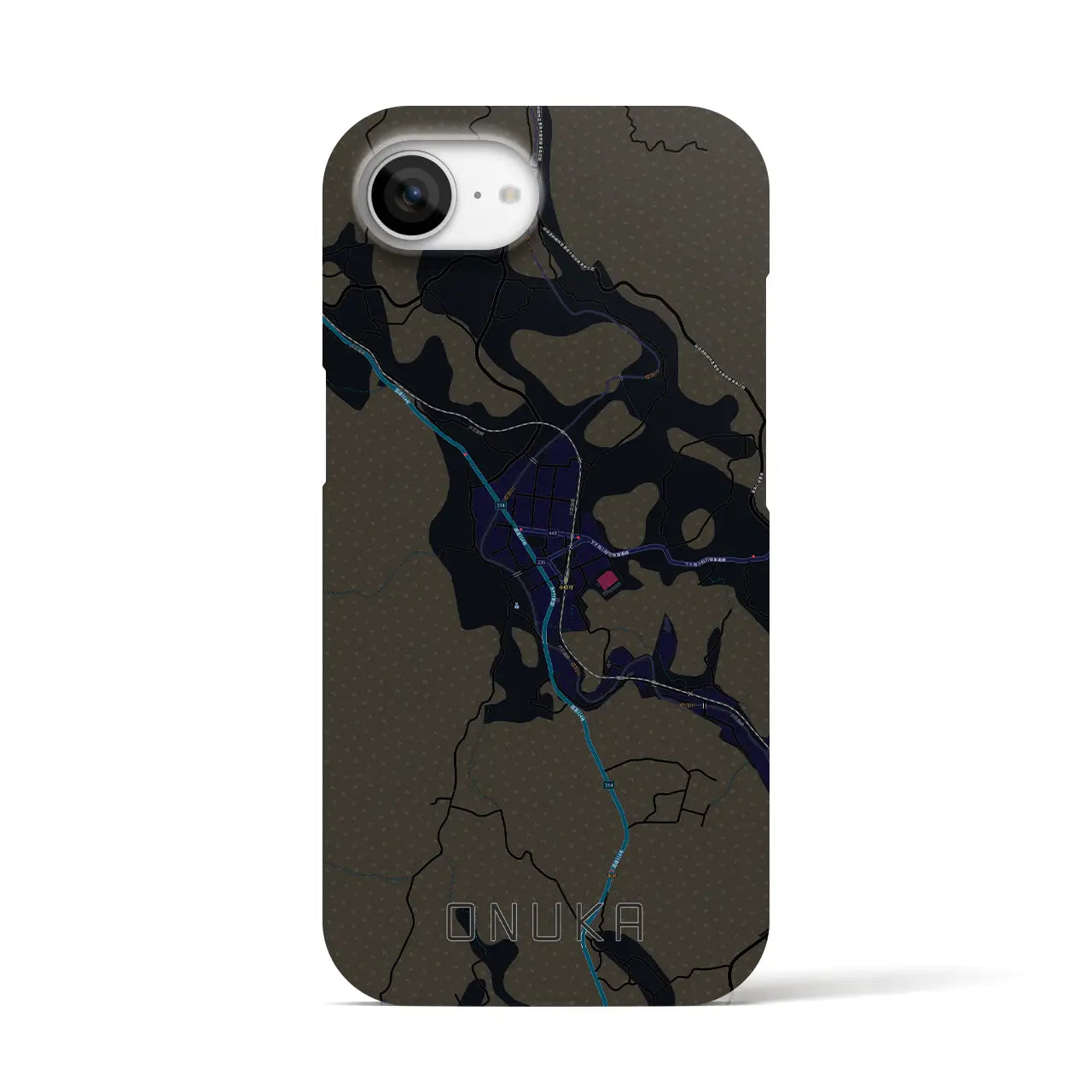 【小奴可(広島県)】地図柄iPhoneケース(バックカバータイプ)