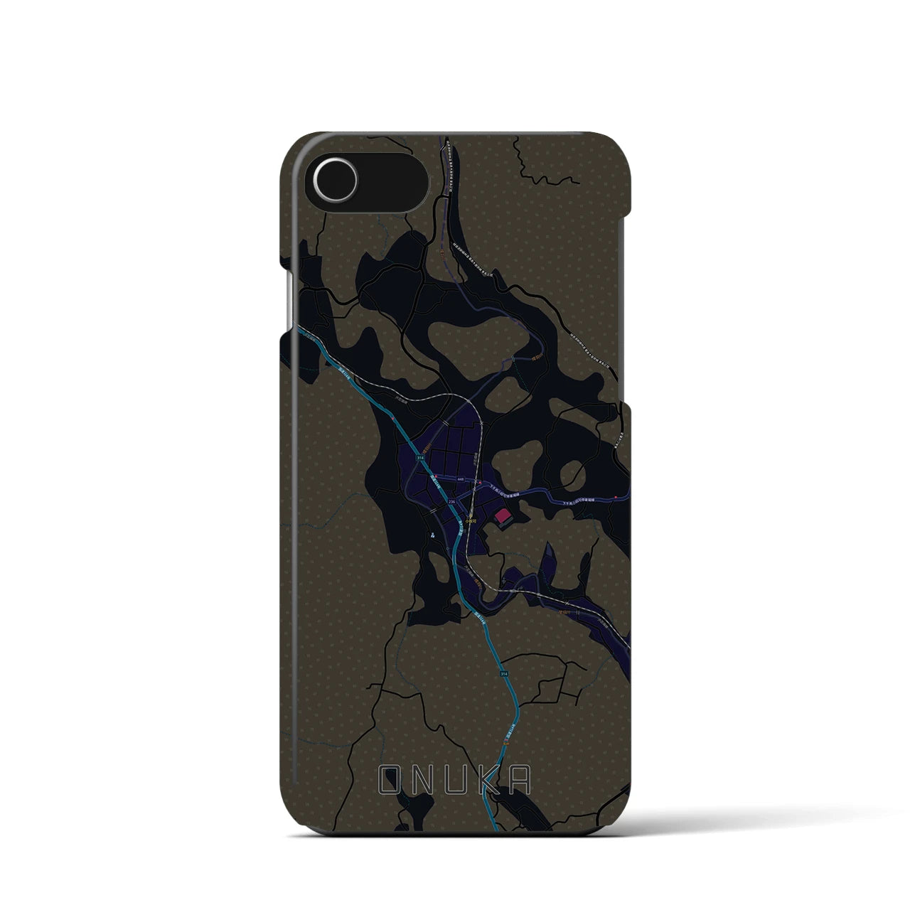 【小奴可(広島県)】地図柄iPhoneケース(バックカバータイプ)