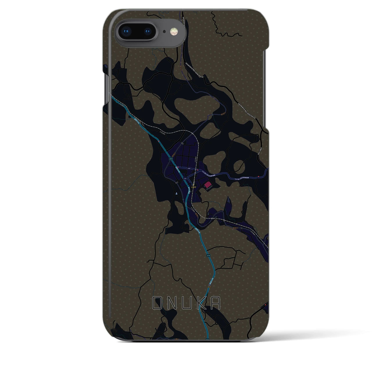 【小奴可(広島県)】地図柄iPhoneケース(バックカバータイプ)