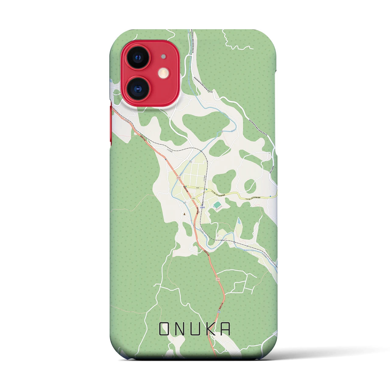 【小奴可(広島県)】地図柄iPhoneケース(バックカバータイプ)