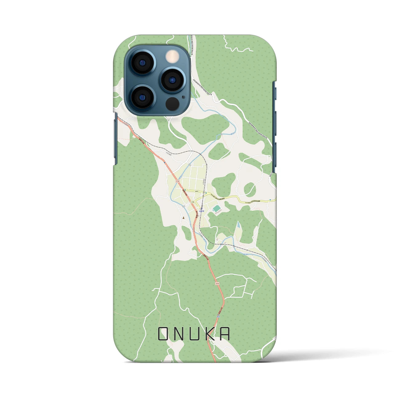 【小奴可(広島県)】地図柄iPhoneケース(バックカバータイプ)