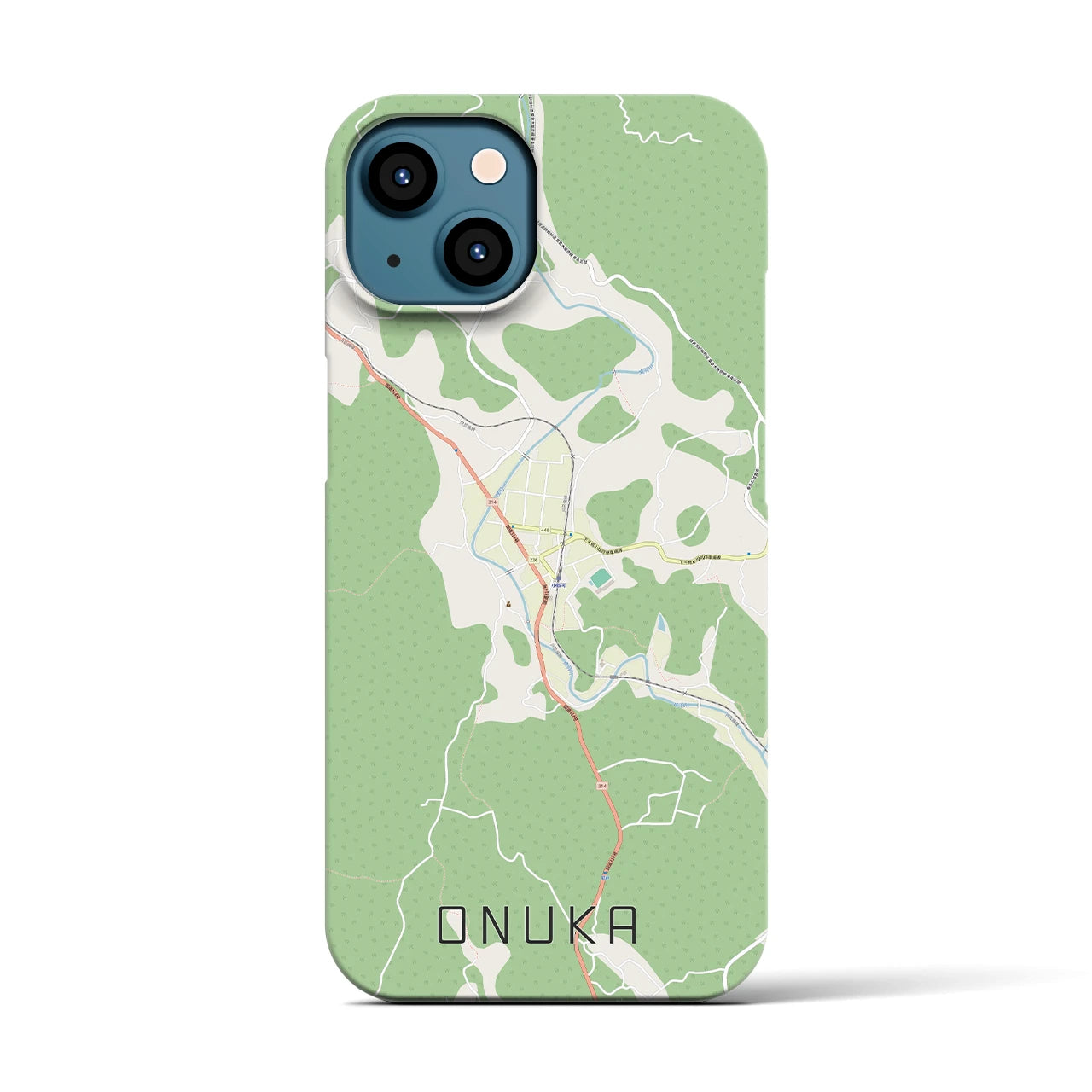 【小奴可(広島県)】地図柄iPhoneケース(バックカバータイプ)