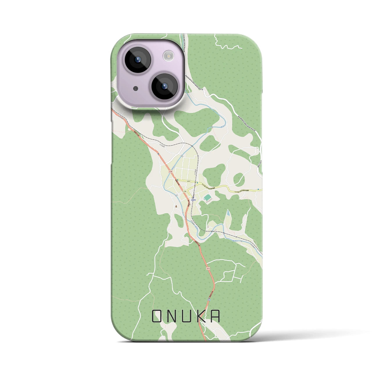 【小奴可(広島県)】地図柄iPhoneケース(バックカバータイプ)