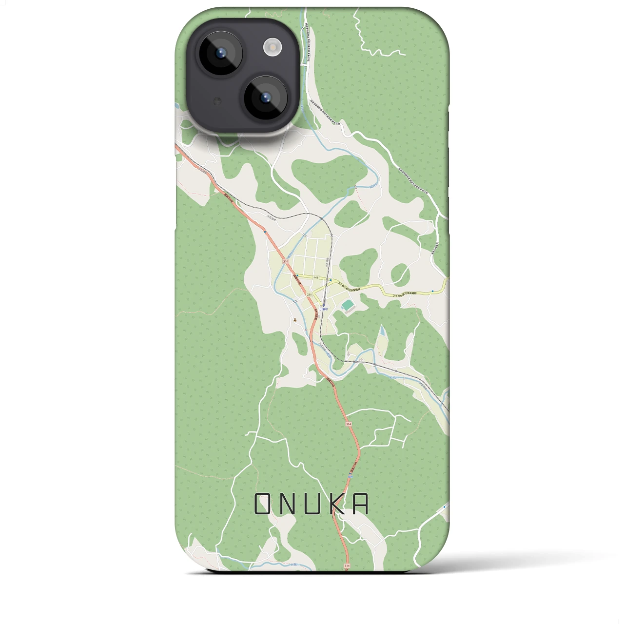 【小奴可(広島県)】地図柄iPhoneケース(バックカバータイプ)