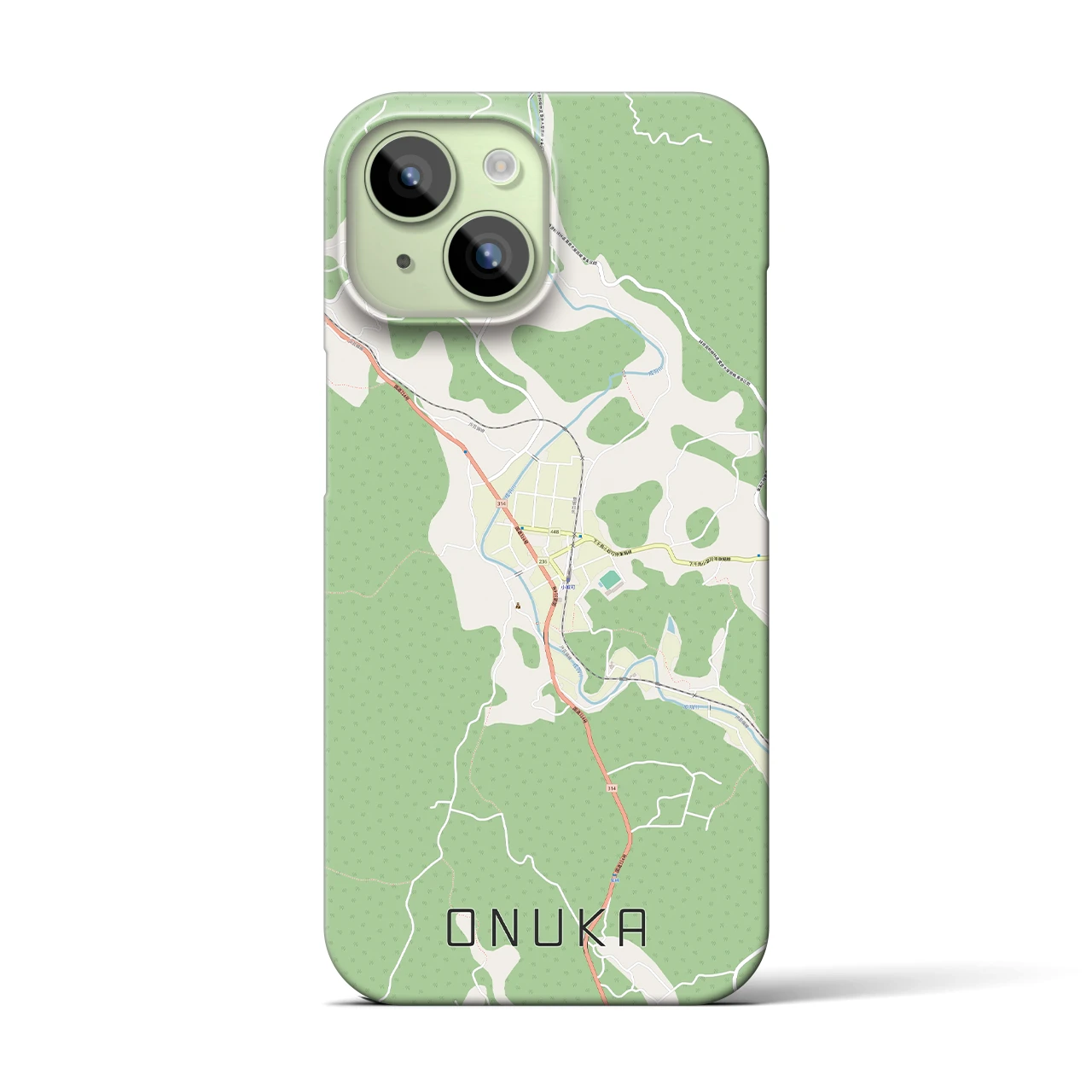 【小奴可(広島県)】地図柄iPhoneケース(バックカバータイプ)
