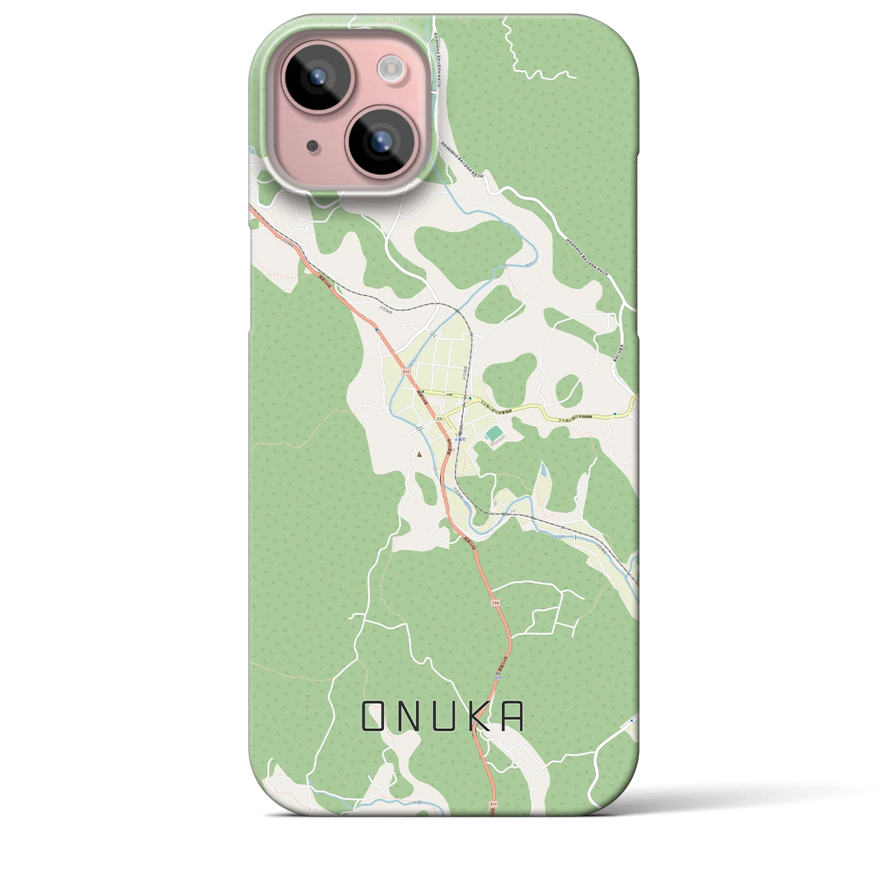 【小奴可(広島県)】地図柄iPhoneケース(バックカバータイプ)