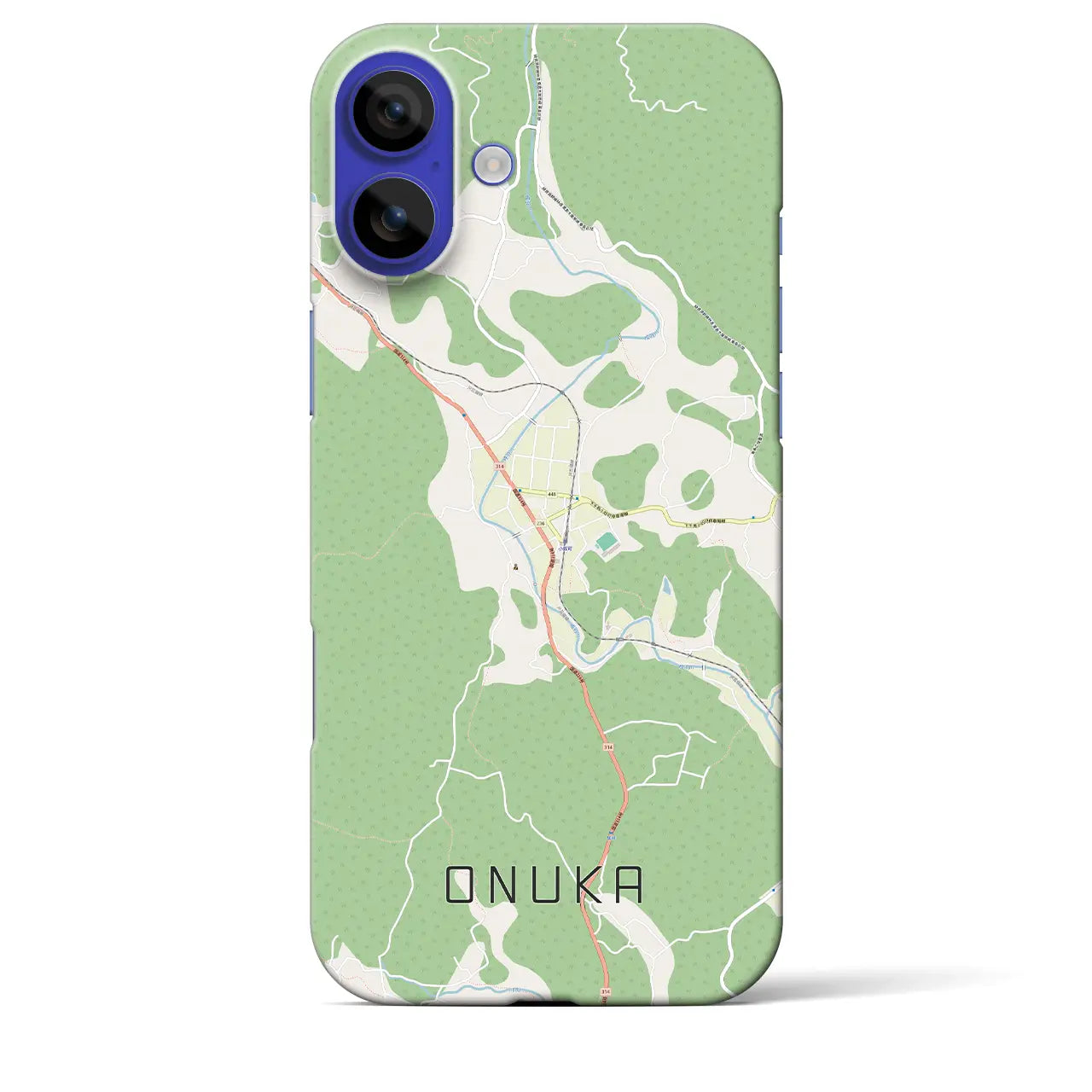 【小奴可(広島県)】地図柄iPhoneケース(バックカバータイプ)ナチュラル・iPhone 16 Pro Max 用