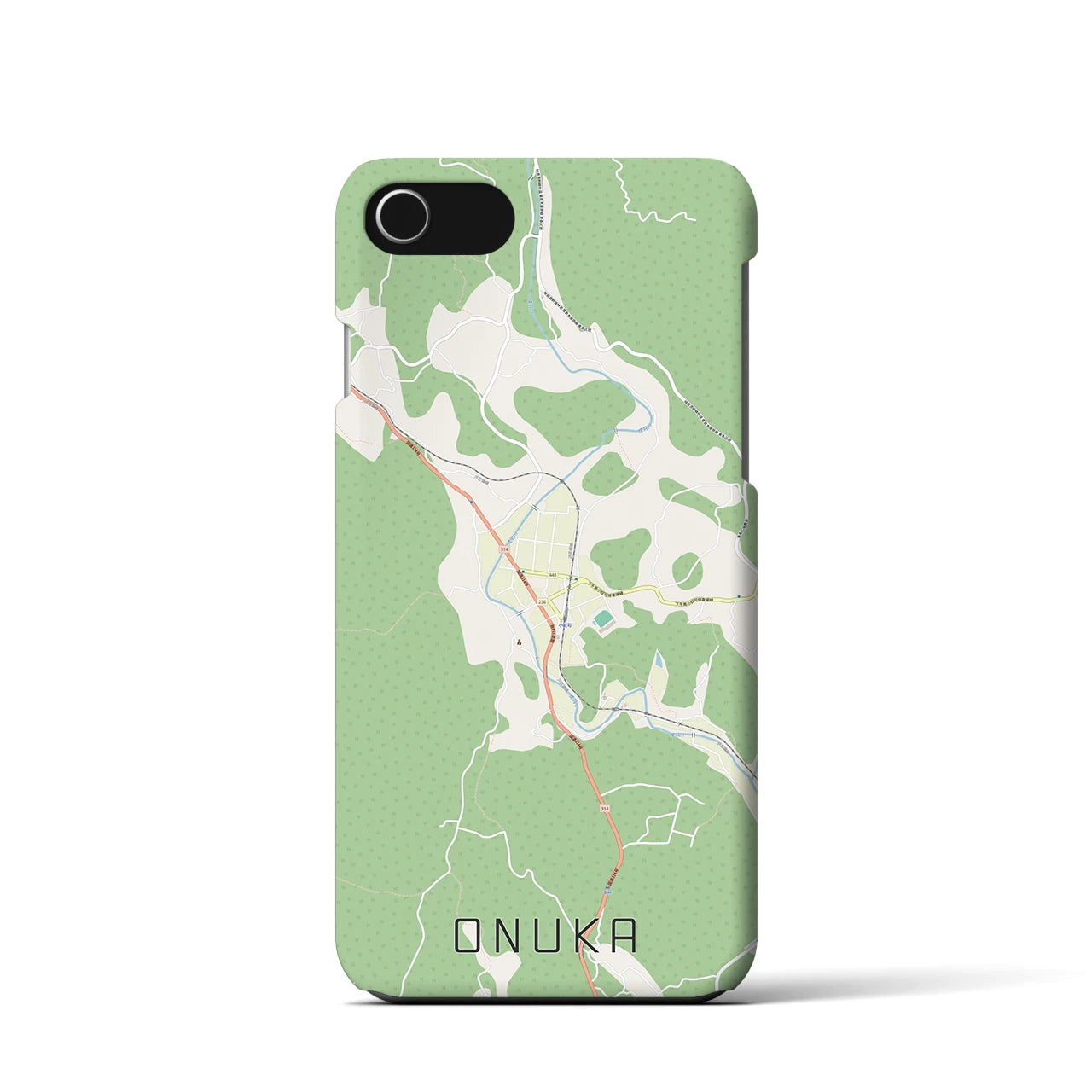 【小奴可(広島県)】地図柄iPhoneケース(バックカバータイプ)