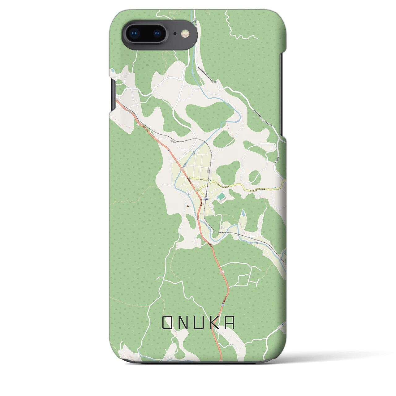 【小奴可(広島県)】地図柄iPhoneケース(バックカバータイプ)