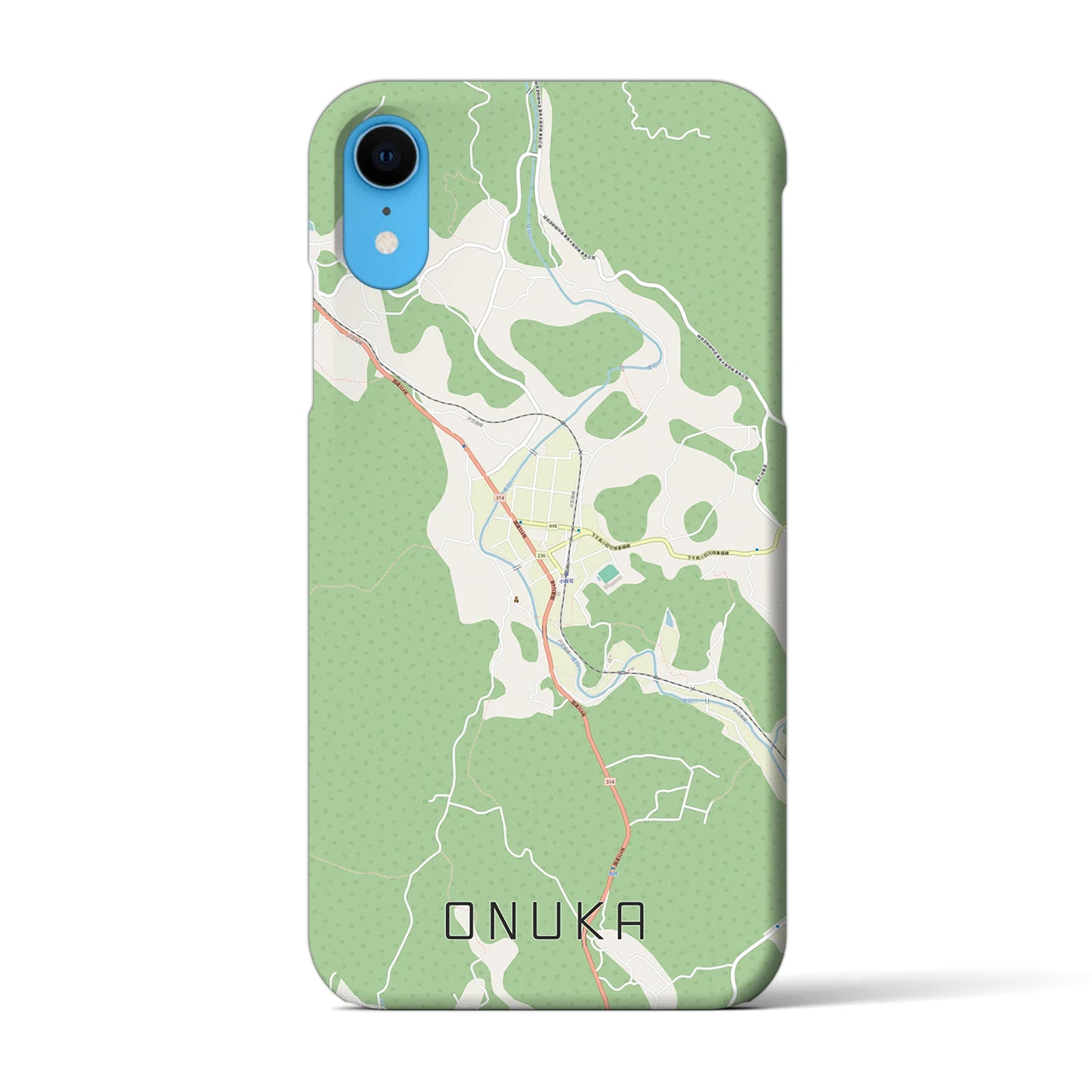 【小奴可(広島県)】地図柄iPhoneケース(バックカバータイプ)
