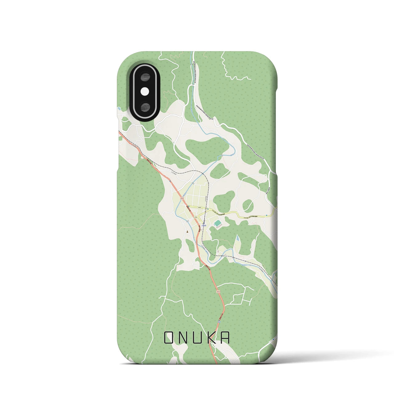 【小奴可(広島県)】地図柄iPhoneケース(バックカバータイプ)