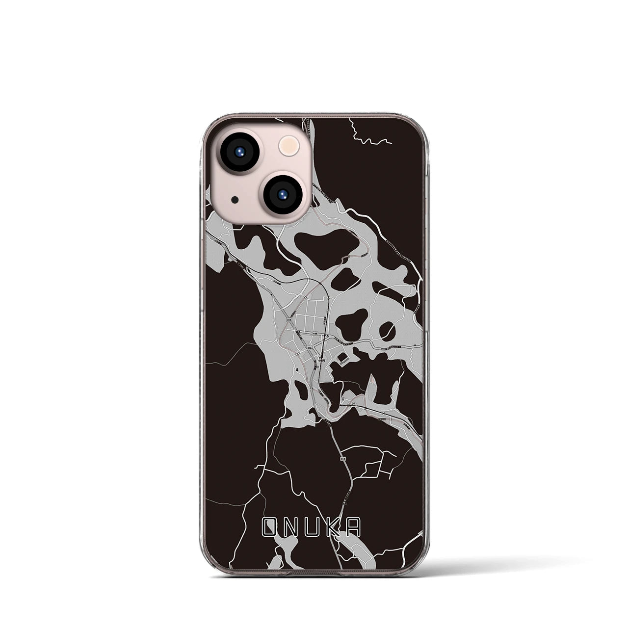 【小奴可(広島県)】地図柄iPhoneケース(クリアタイプ)