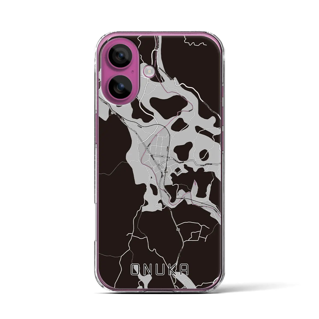 【小奴可(広島県)】地図柄iPhoneケース(クリアタイプ)