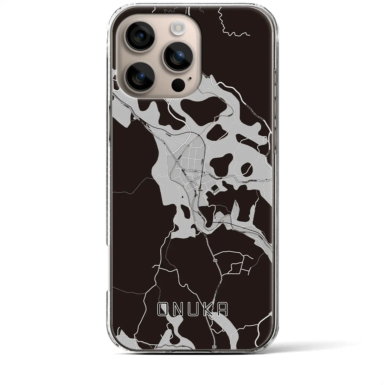 【小奴可(広島県)】地図柄iPhoneケース(クリアタイプ)