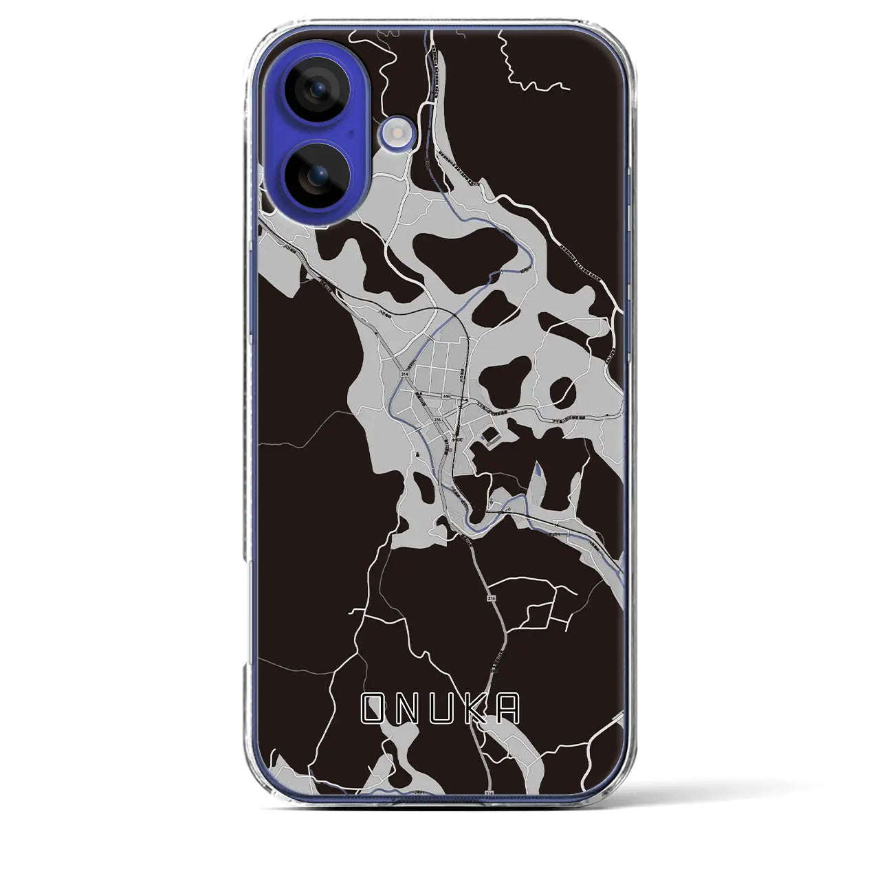 【小奴可(広島県)】地図柄iPhoneケース(クリアタイプ)