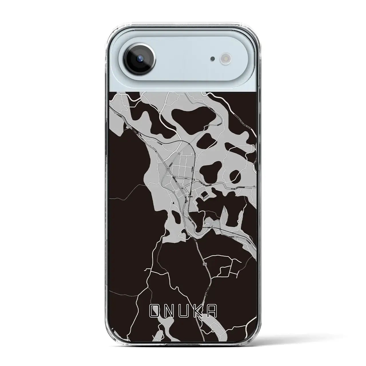 【小奴可(広島県)】地図柄iPhoneケース(クリアタイプ)