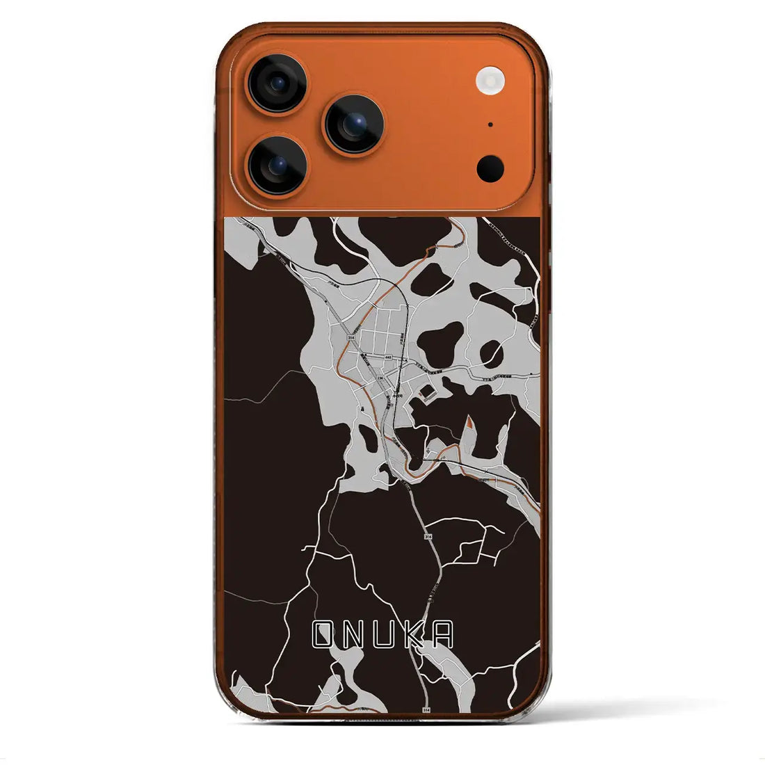 【小奴可(広島県)】地図柄iPhoneケース(クリアタイプ)