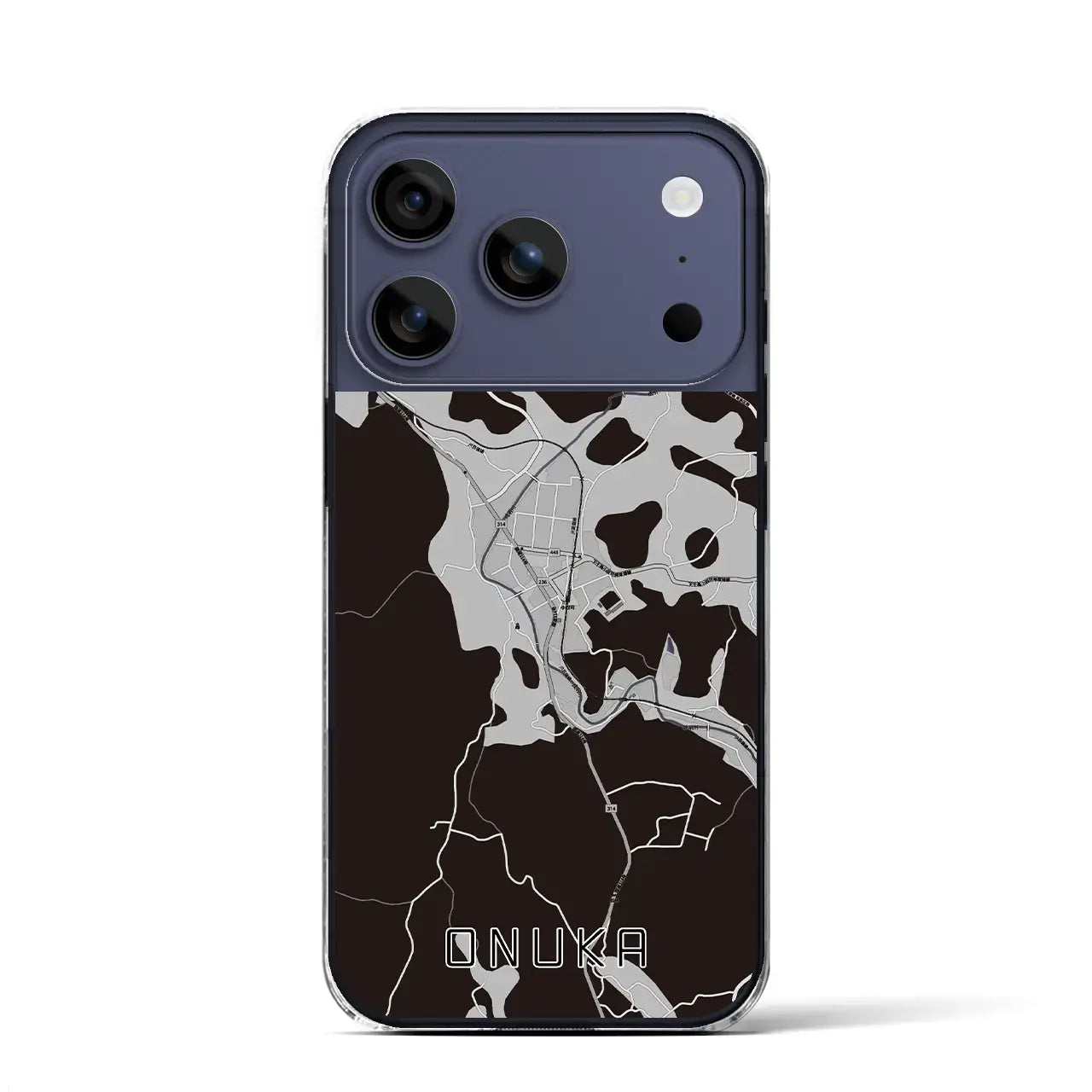 【小奴可(広島県)】地図柄iPhoneケース(クリアタイプ)