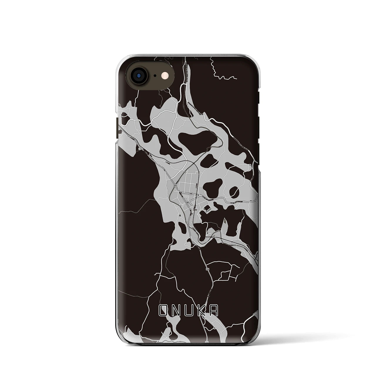 【小奴可(広島県)】地図柄iPhoneケース(クリアタイプ)