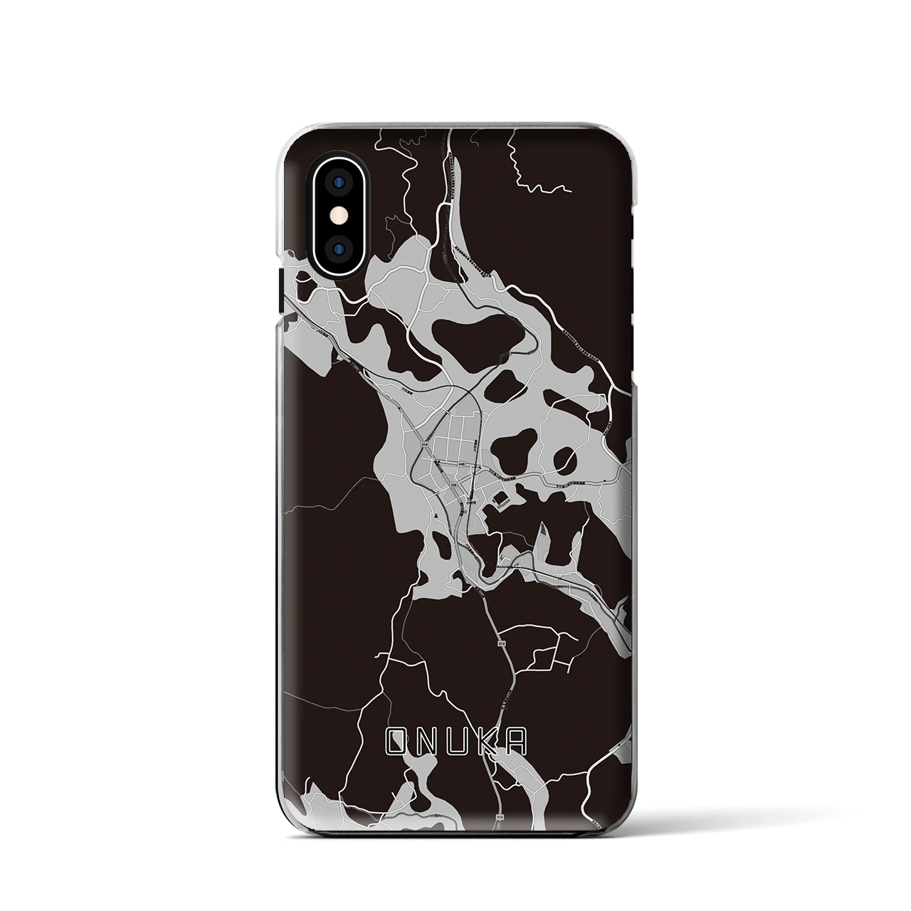【小奴可(広島県)】地図柄iPhoneケース(クリアタイプ)