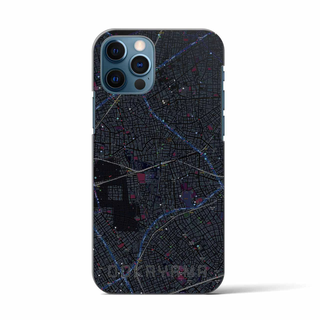 【大岡山(東京都)】地図柄iPhoneケース(バックカバータイプ)