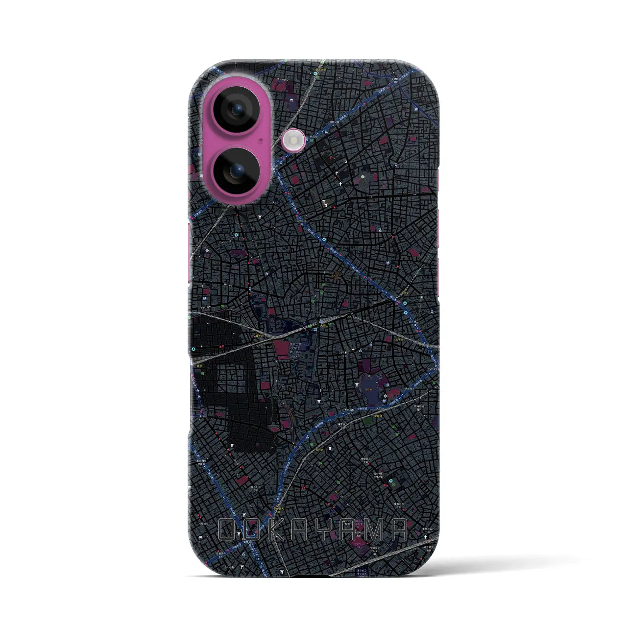【大岡山(東京都)】地図柄iPhoneケース(バックカバータイプ)