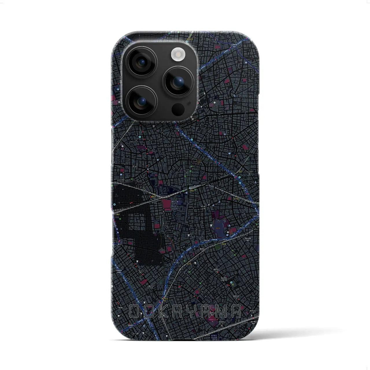 【大岡山(東京都)】地図柄iPhoneケース(バックカバータイプ)