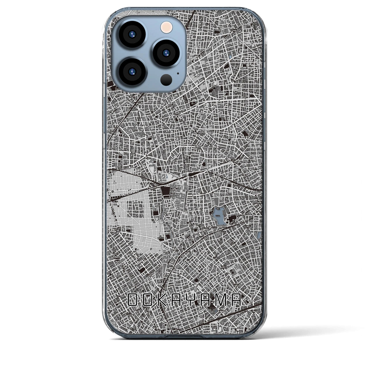 【大岡山(東京都)】地図柄iPhoneケース(クリアタイプ)