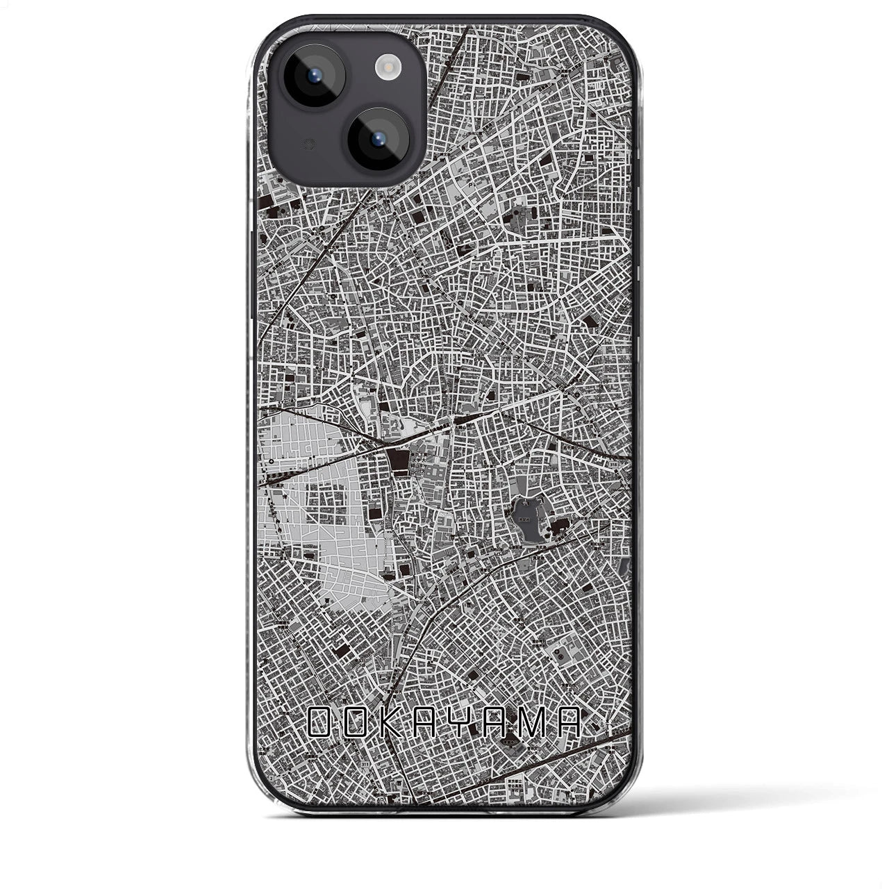 【大岡山(東京都)】地図柄iPhoneケース(クリアタイプ)