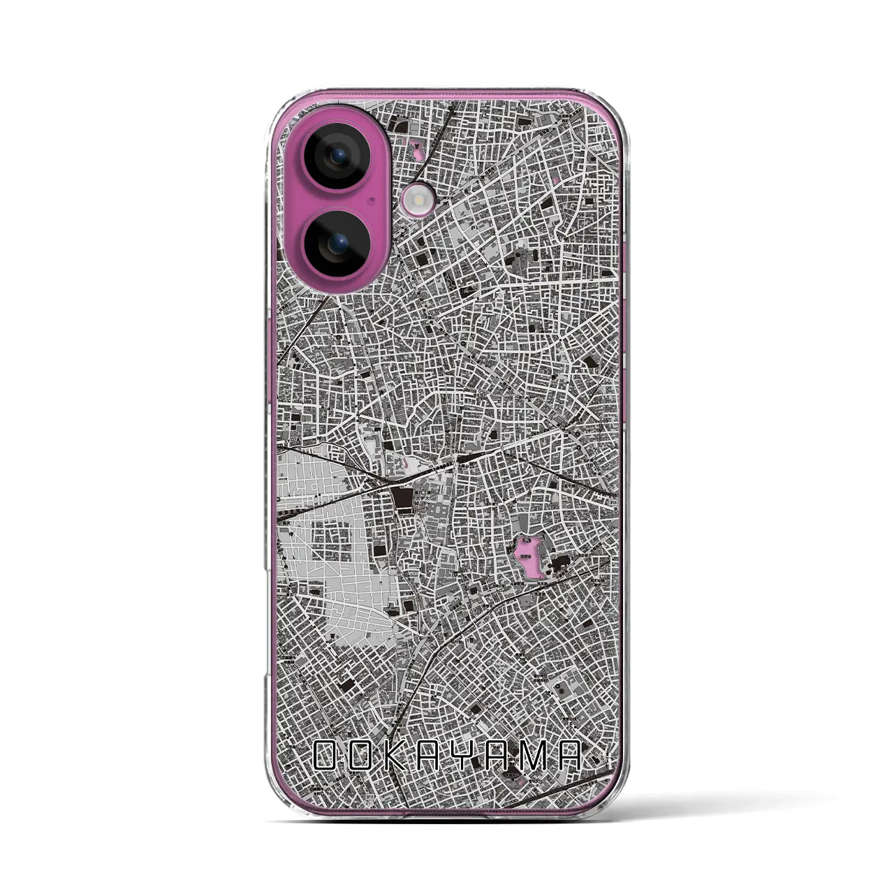 【大岡山(東京都)】地図柄iPhoneケース(クリアタイプ)