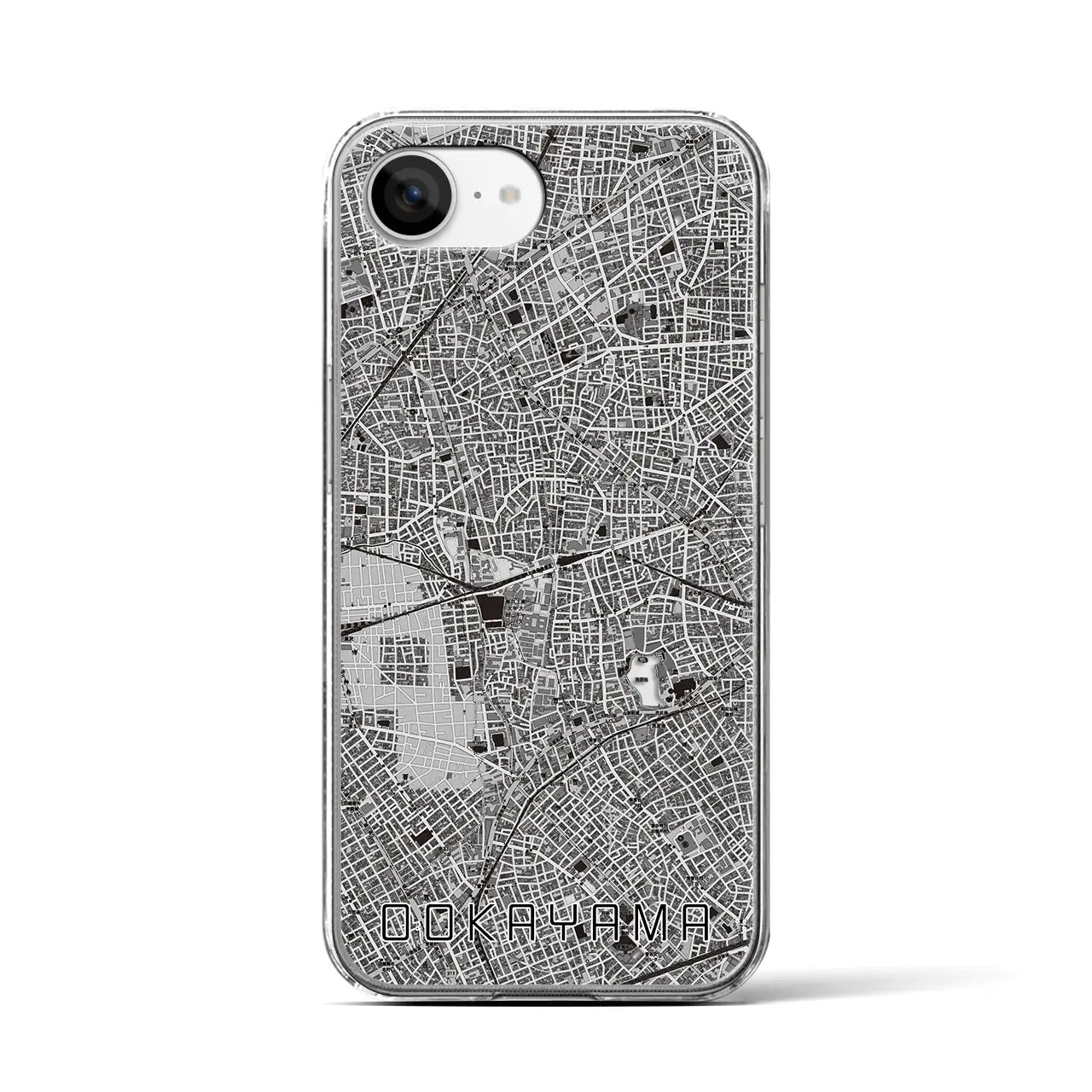【大岡山(東京都)】地図柄iPhoneケース(クリアタイプ)