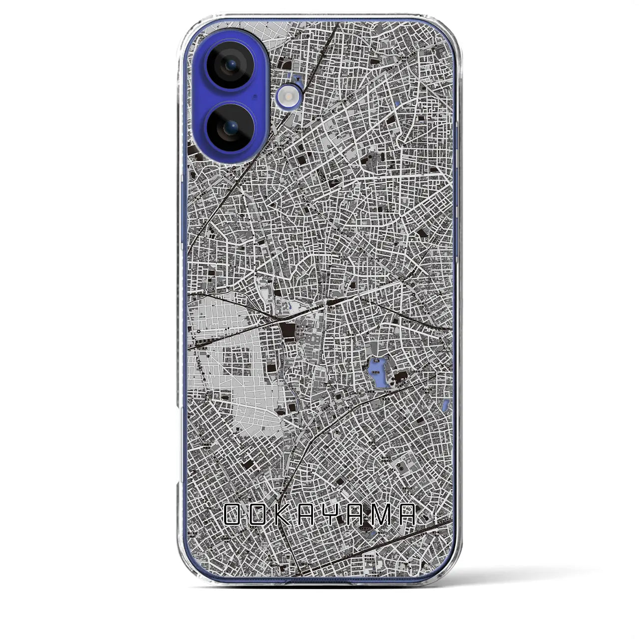 【大岡山(東京都)】地図柄iPhoneケース(クリアタイプ)