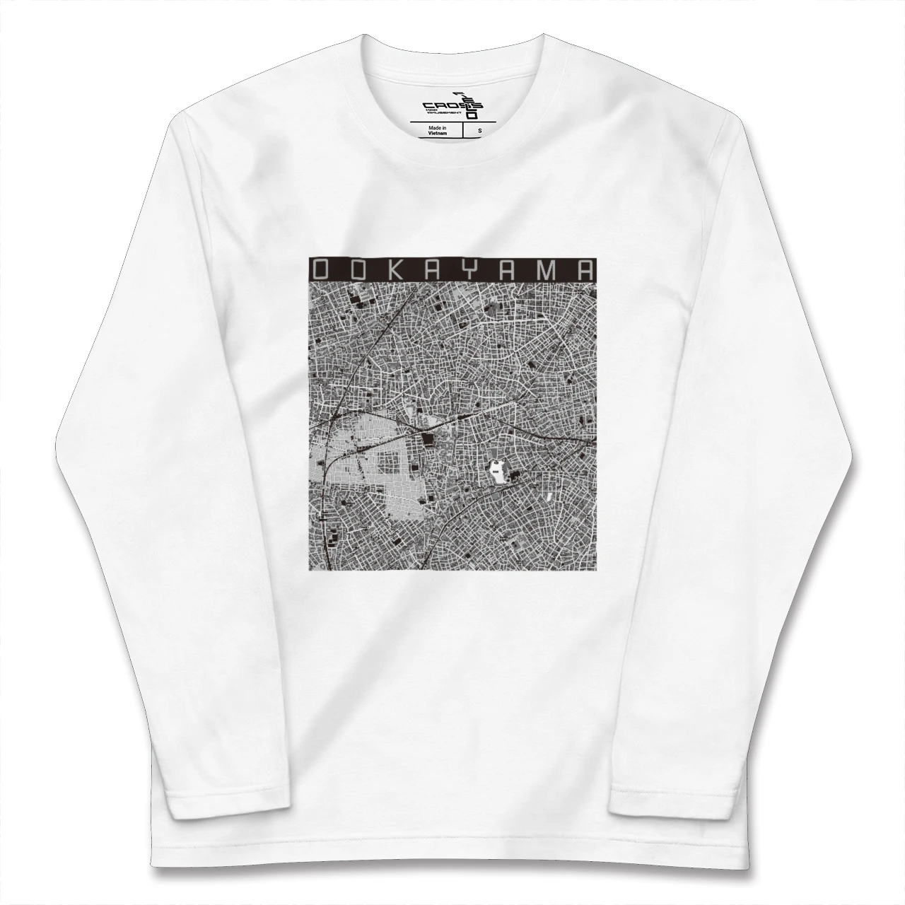 【大岡山(東京都)】地図柄ロングスリーブTシャツ