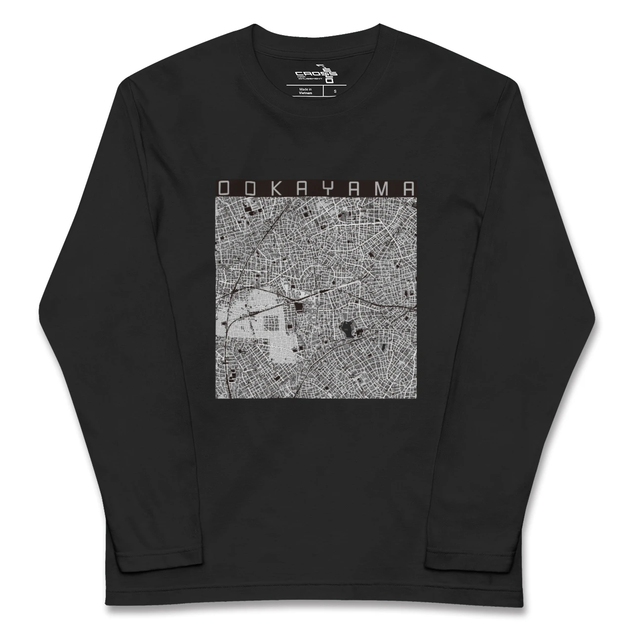【大岡山(東京都)】地図柄ロングスリーブTシャツ
