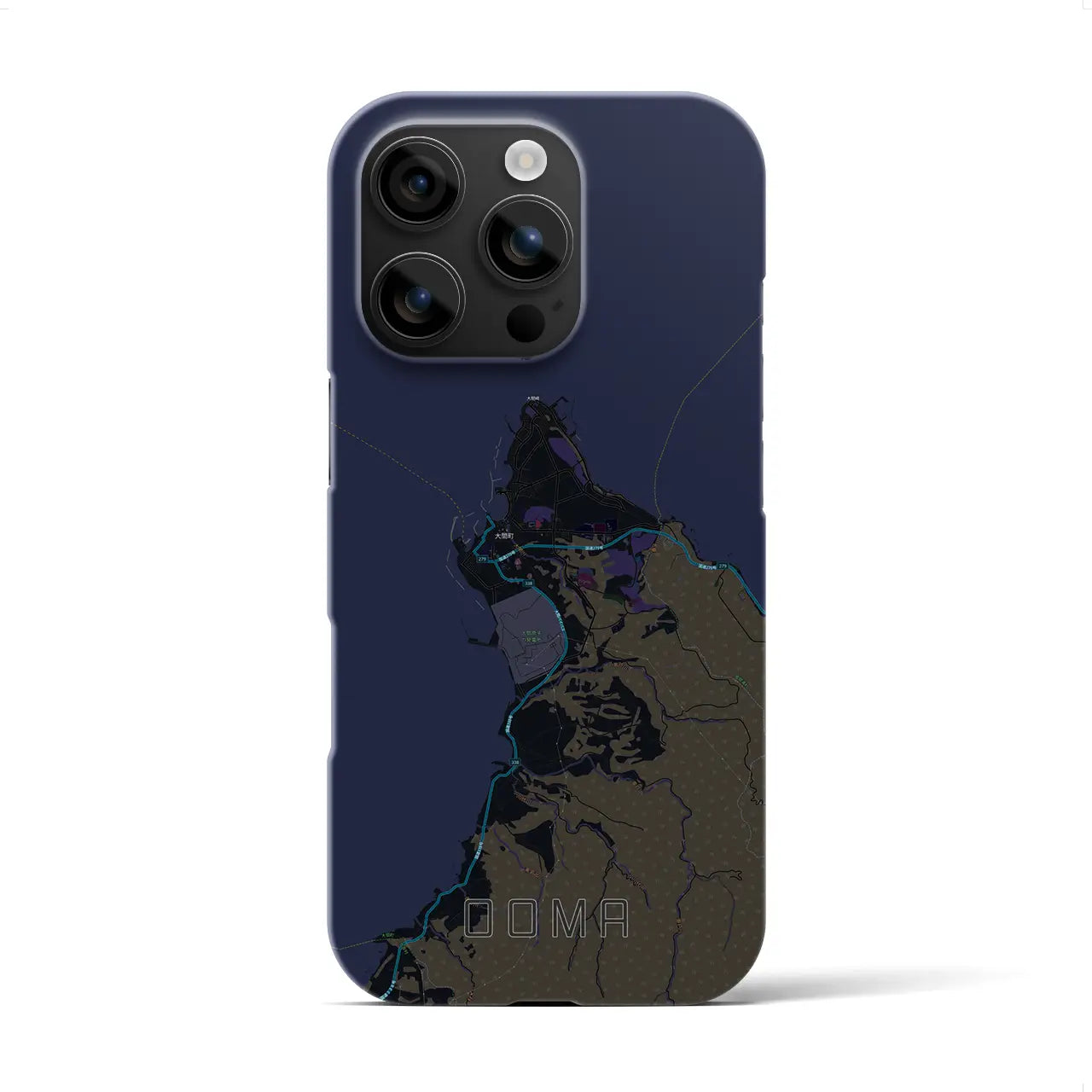【大間(青森県)】地図柄iPhoneケース(バックカバータイプ)