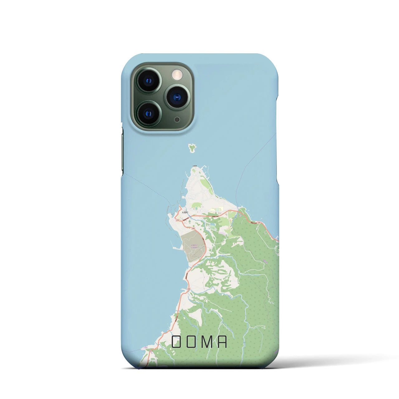 【大間(青森県)】地図柄iPhoneケース(バックカバータイプ)