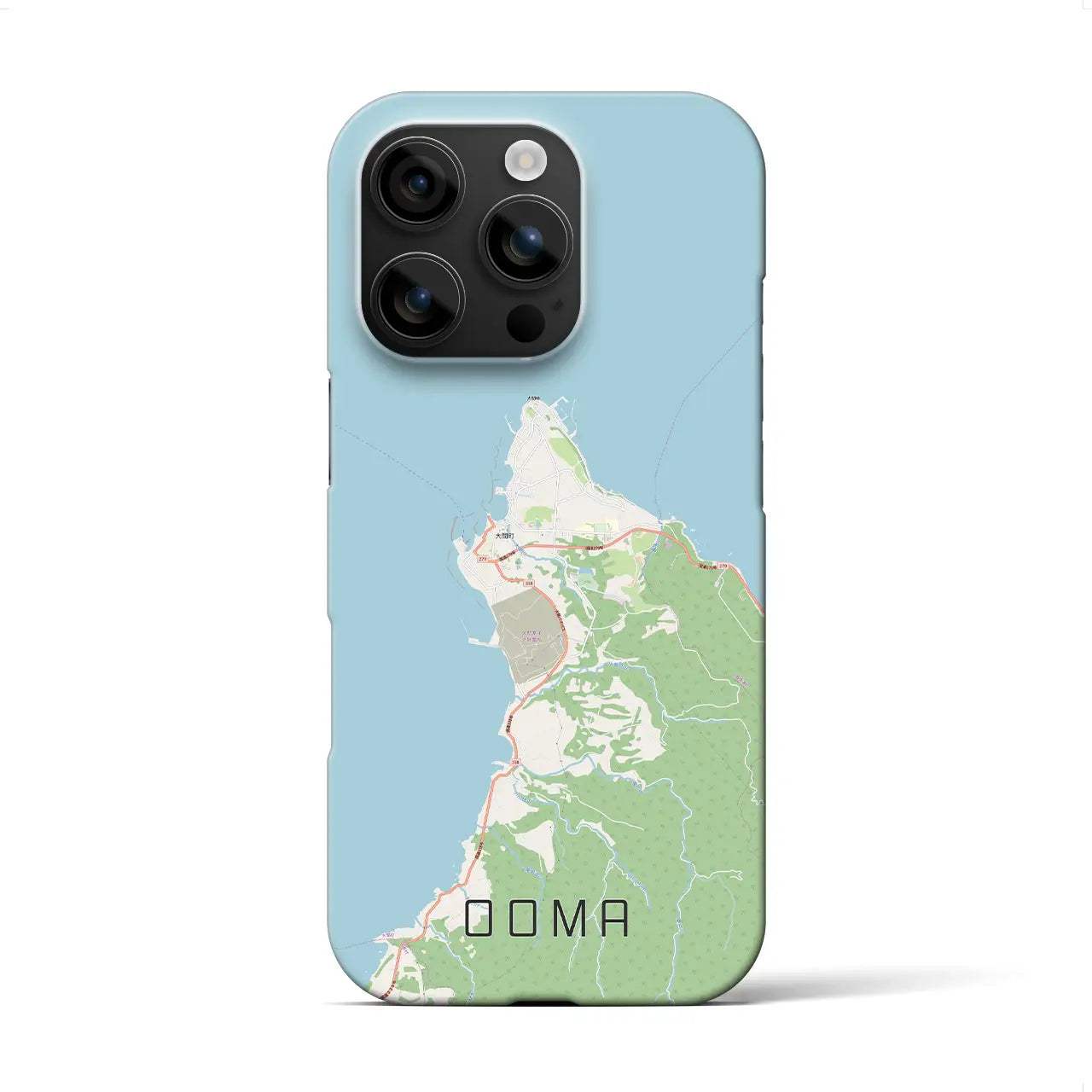 【大間(青森県)】地図柄iPhoneケース(バックカバータイプ)