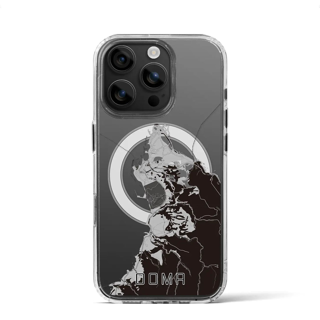 【大間(青森県)】地図柄iPhoneケース(MagSafeタイプ)