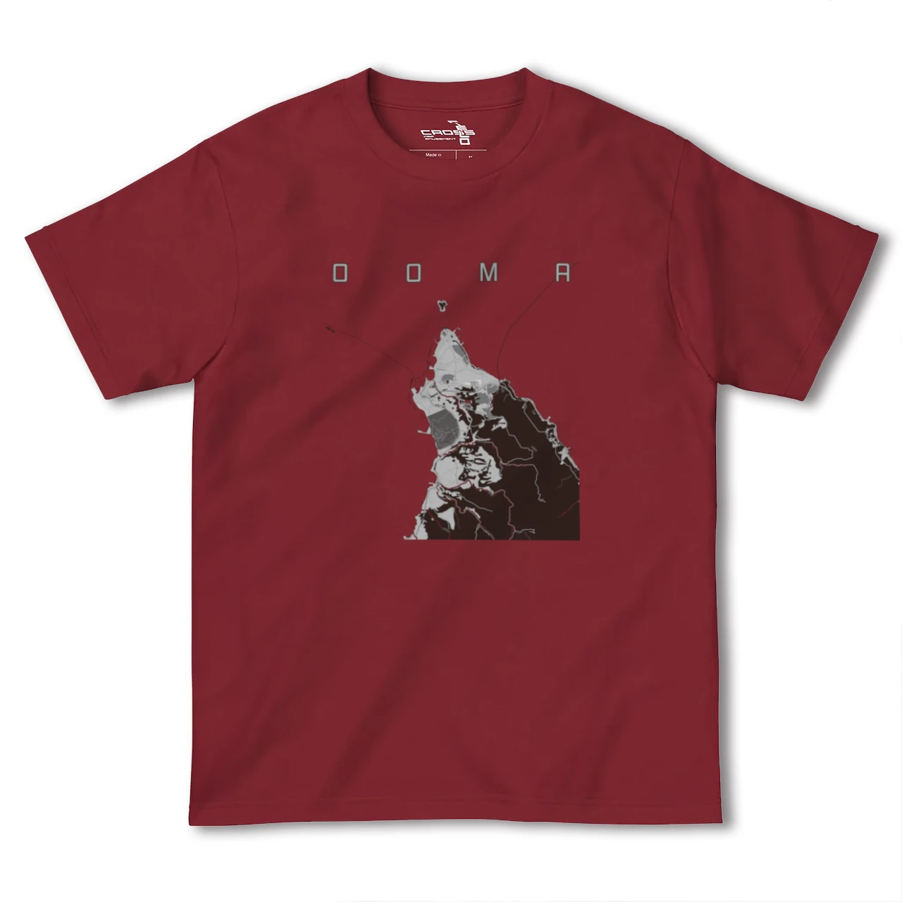【大間(青森県)】地図柄ヘビーウェイトTシャツ
