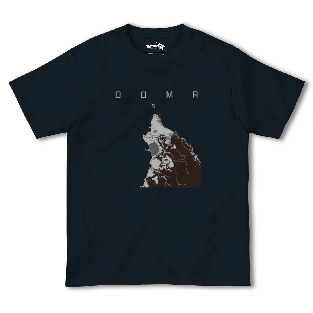 【大間(青森県)】地図柄ヘビーウェイトTシャツ