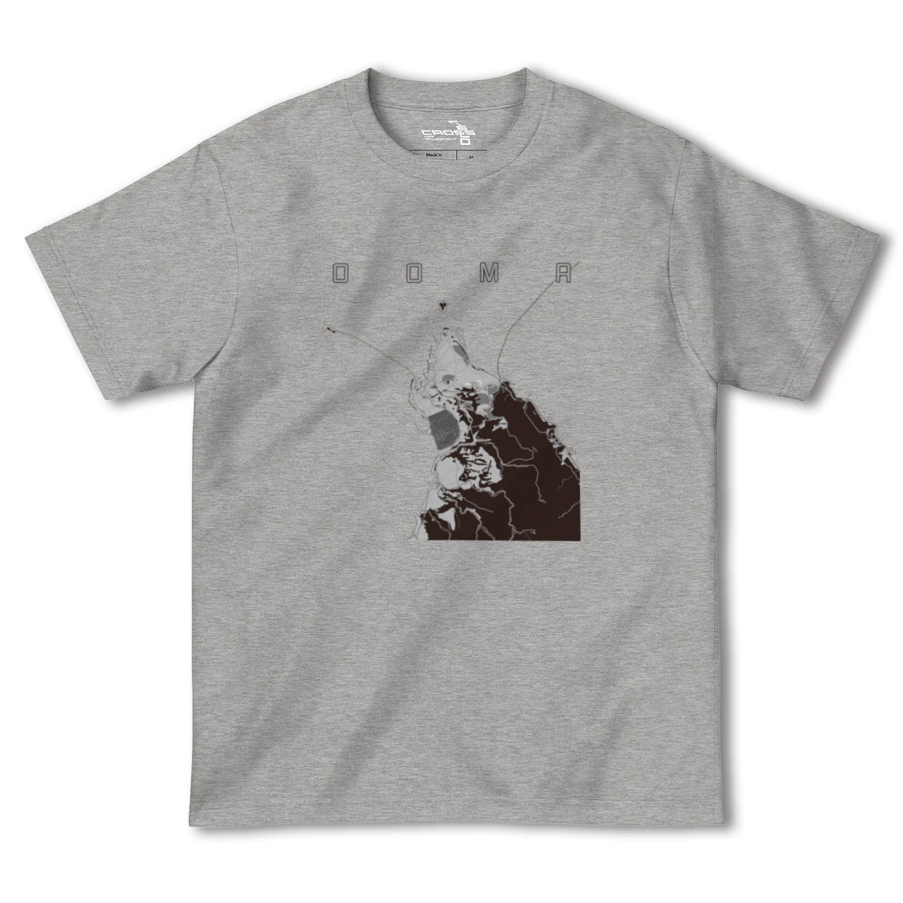 【大間(青森県)】地図柄ヘビーウェイトTシャツ