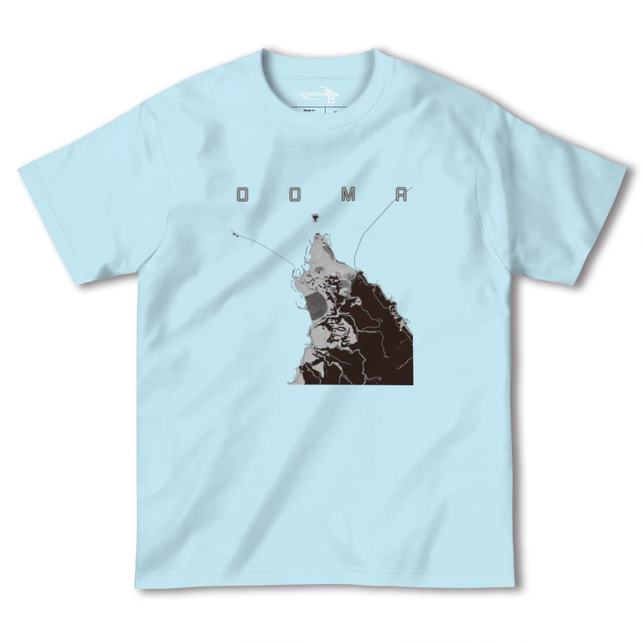 【大間(青森県)】地図柄ヘビーウェイトTシャツ