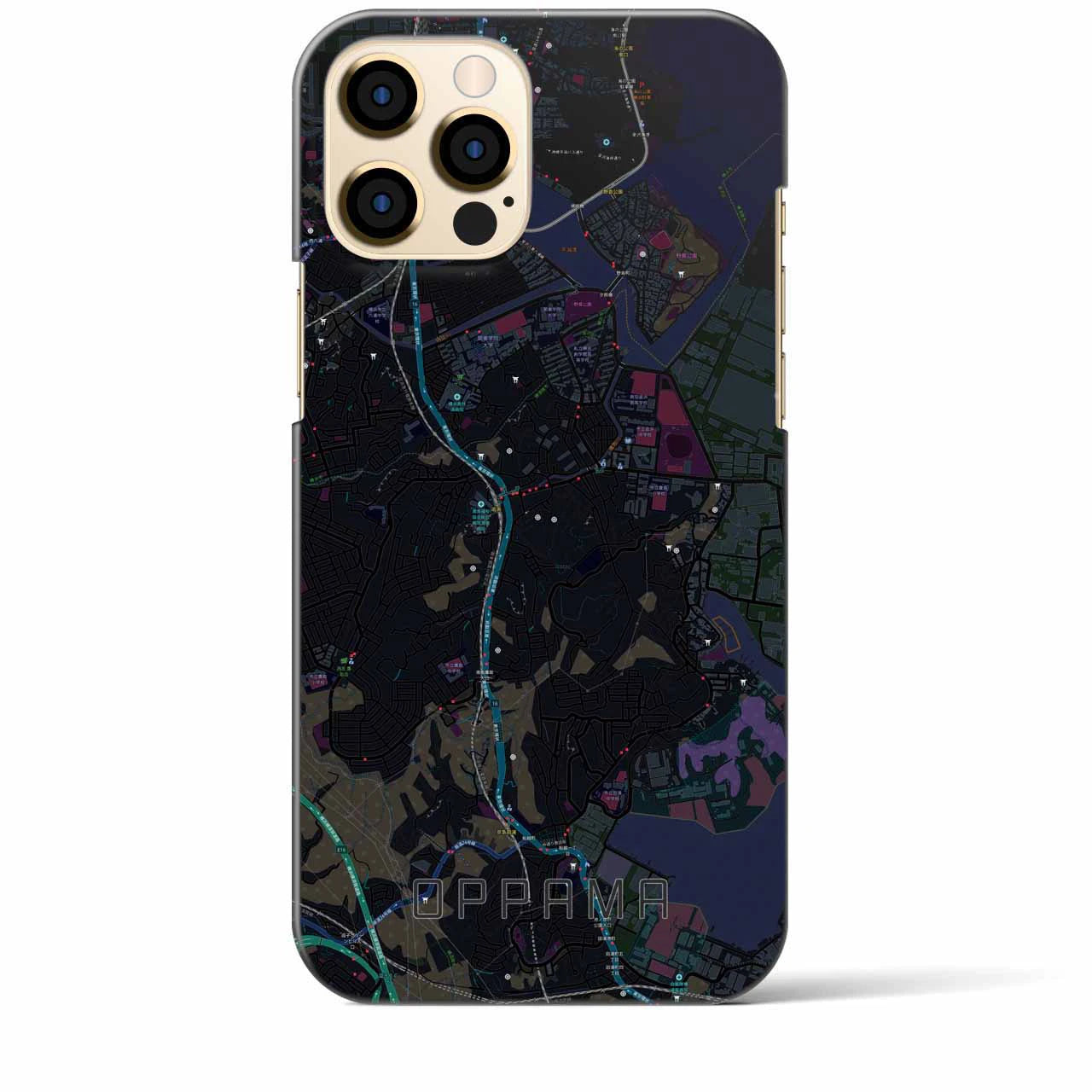 【追浜(神奈川県)】地図柄iPhoneケース(バックカバータイプ)