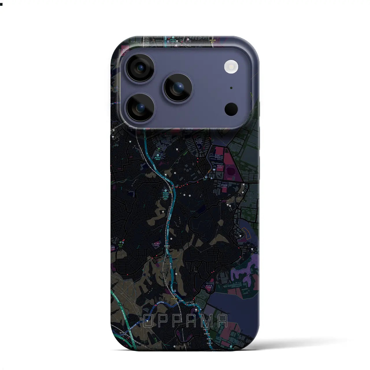 【追浜(神奈川県)】地図柄iPhoneケース(バックカバータイプ)