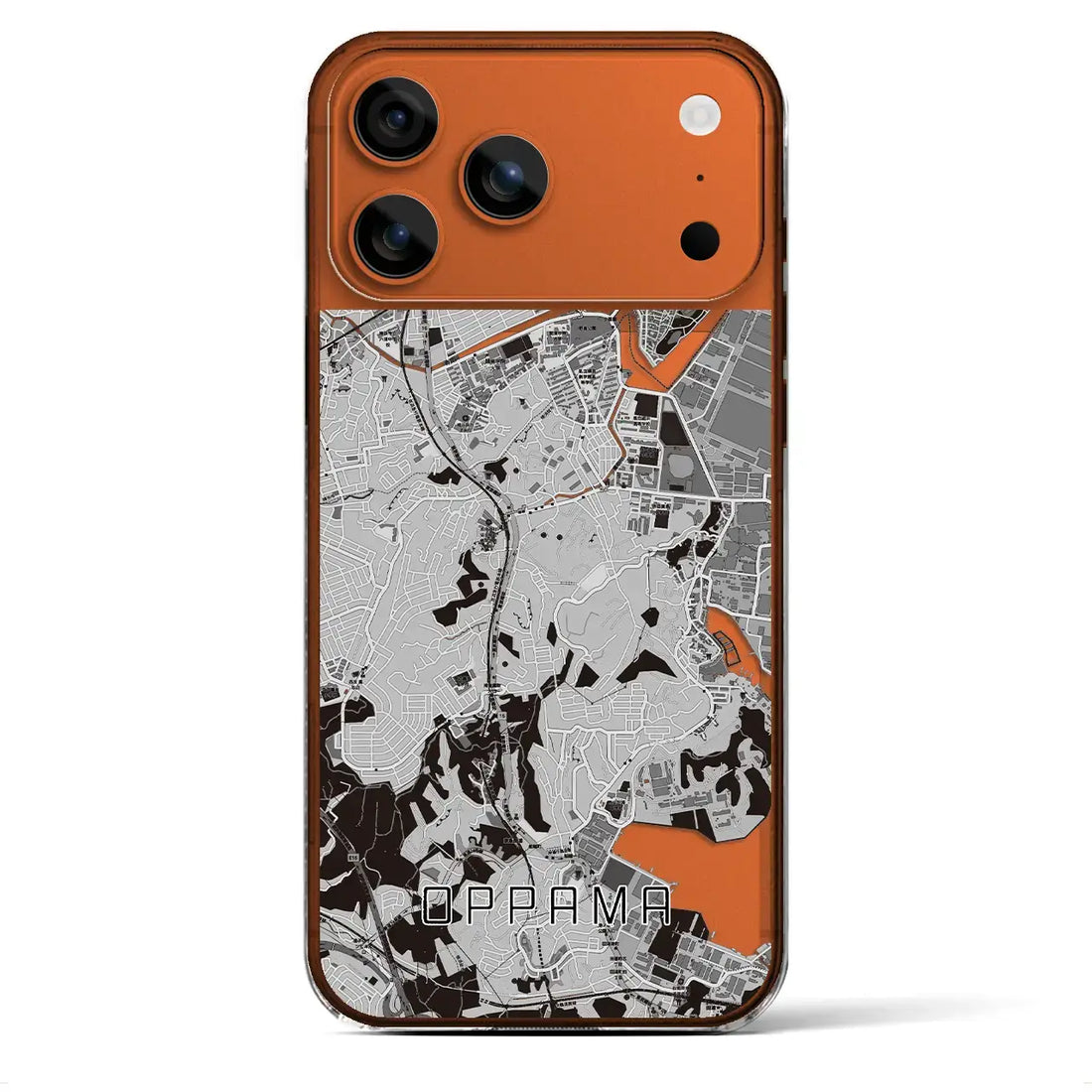 【追浜(神奈川県)】地図柄iPhoneケース(クリアタイプ)