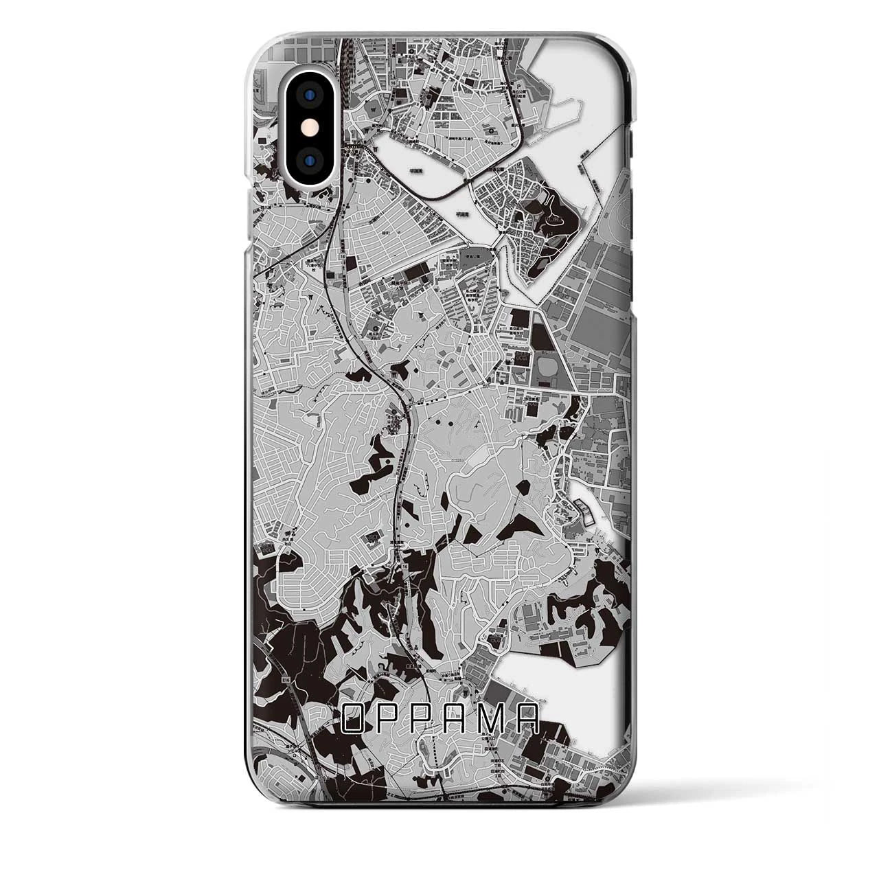 【追浜(神奈川県)】地図柄iPhoneケース(クリアタイプ)