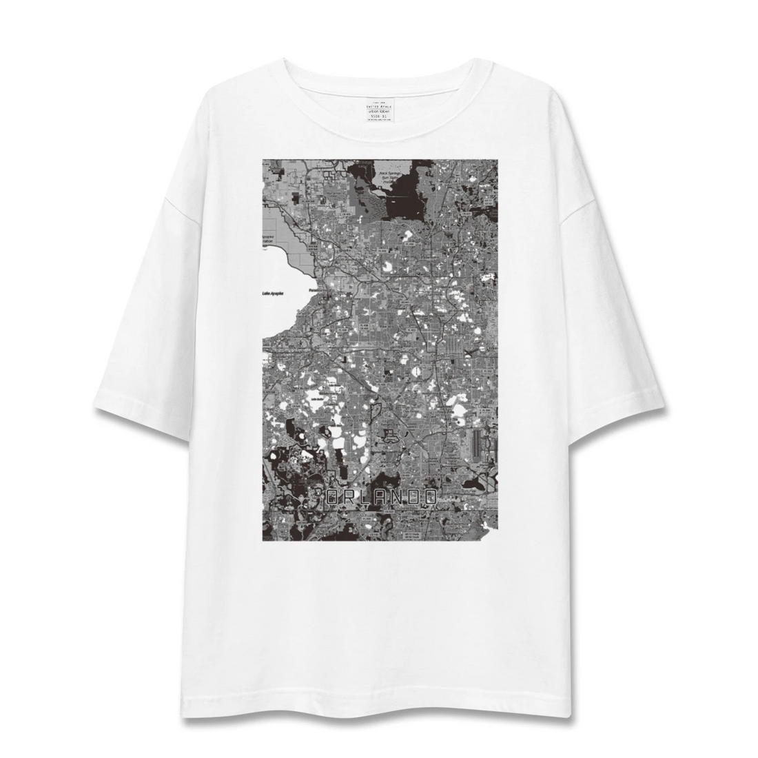 【オーランド(アメリカ)】地図柄ビッグシルエットTシャツ